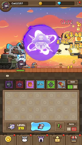 Cat Hero : Idle RPG (Кэт Хиро)  [МОД Mega Pack] Screenshot 3