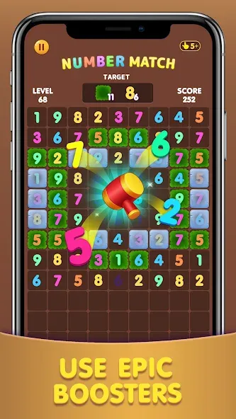 Number Match: Ten Crush Puzzle (Намбер Матч)  [МОД Бесконечные деньги] Screenshot 1