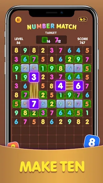 Number Match: Ten Crush Puzzle (Намбер Матч)  [МОД Бесконечные деньги] Screenshot 4