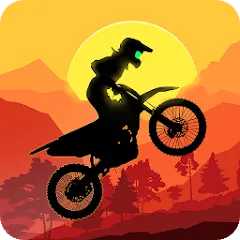 Скачать взломанную Sunset Bike Racer - Motocross (Сансет Байк Рейсер)  [МОД Много денег] - полная версия apk на Андроид