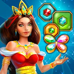 Скачать взломанную Lost Jewels - Match 3 Puzzle (Лост Джуэлс)  [МОД Бесконечные деньги] - последняя версия apk на Андроид