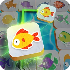 Взломанная Mahjong Connect Fish World (Мацзян Коннект Рыбный Мир)  [МОД Unlimited Money] - последняя версия apk на Андроид