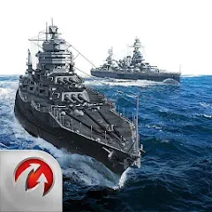 Взлом World of Warships Blitz War (Ворлд оф Варшипс Блиц Вар)  [МОД Много монет] - стабильная версия apk на Андроид