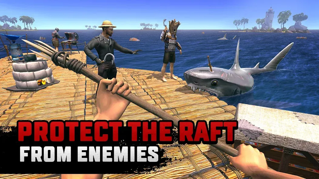 Raft® Survival: Multiplayer (Рафт Сурвивал)  [МОД Много монет] Screenshot 3