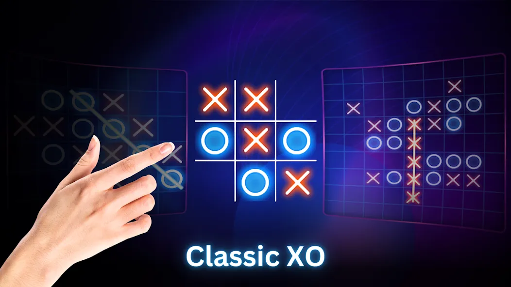 Tic Tac Toe 2 Player: XO Game (Тик Так Тоу 2 игрока)  [МОД Mega Pack] Screenshot 2