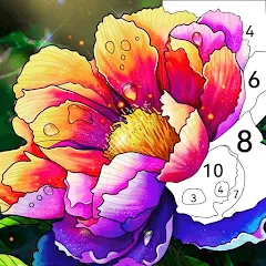 Скачать взлом Tap Color by Number - Coloring  [МОД Бесконечные монеты] - стабильная версия apk на Андроид