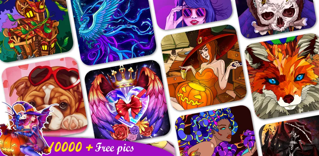 Coloring Book -Paint by Number (Малер Плюс)  [МОД Unlocked] Screenshot 1