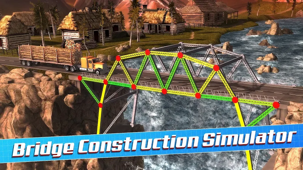 Bridge Construction Simulator (Бридж Конструкшн Симулятор)  [МОД Бесконечные монеты] Screenshot 1