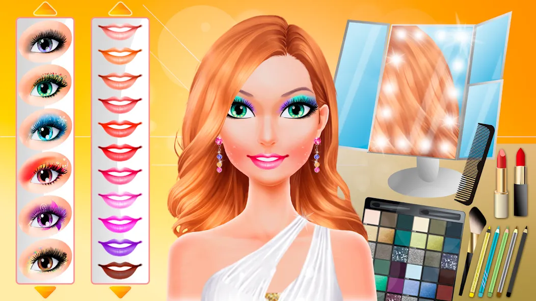 Makeup games makeover dress up  [МОД Бесконечные монеты] Screenshot 3