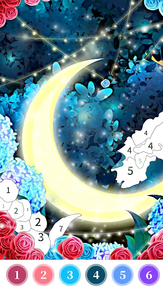 Rose Coloring Book Color Games  [МОД Много денег] Screenshot 4