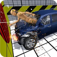 Скачать взломанную Car Crash Test Simulator  [МОД Много денег] - стабильная версия apk на Андроид