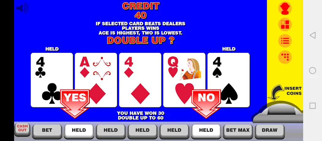 Video Poker with Double Up  [МОД Меню] Screenshot 2