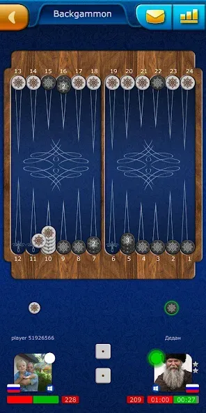 Backgammon LiveGames online  [МОД Меню] Screenshot 3