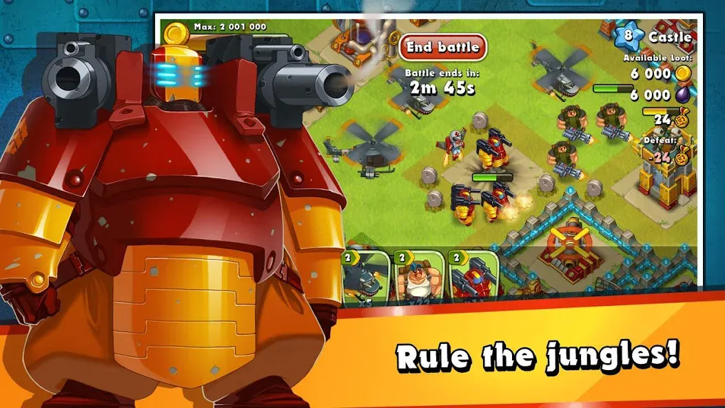 Jungle Heat: War of Clans (Джангл Хит)  [МОД Unlimited Money] Screenshot 5