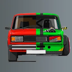 Взломанная Turbo VAZ: Traffic Racer  [МОД Много монет] - последняя версия apk на Андроид