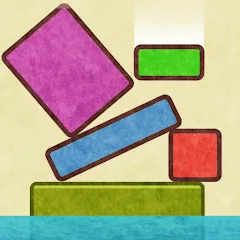 Взломанная Drop Stack Block Stacking Game (Дроп Стэк блочная игра с укладкой блоков)  [МОД Unlocked] - последняя версия apk на Андроид