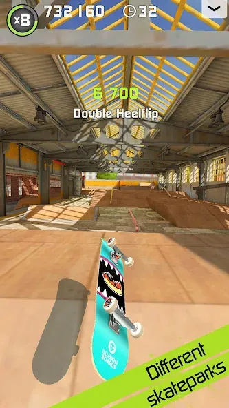 Touchgrind Skate 2 (Тачгринд Скейт 2)  [МОД Бесконечные деньги] Screenshot 3