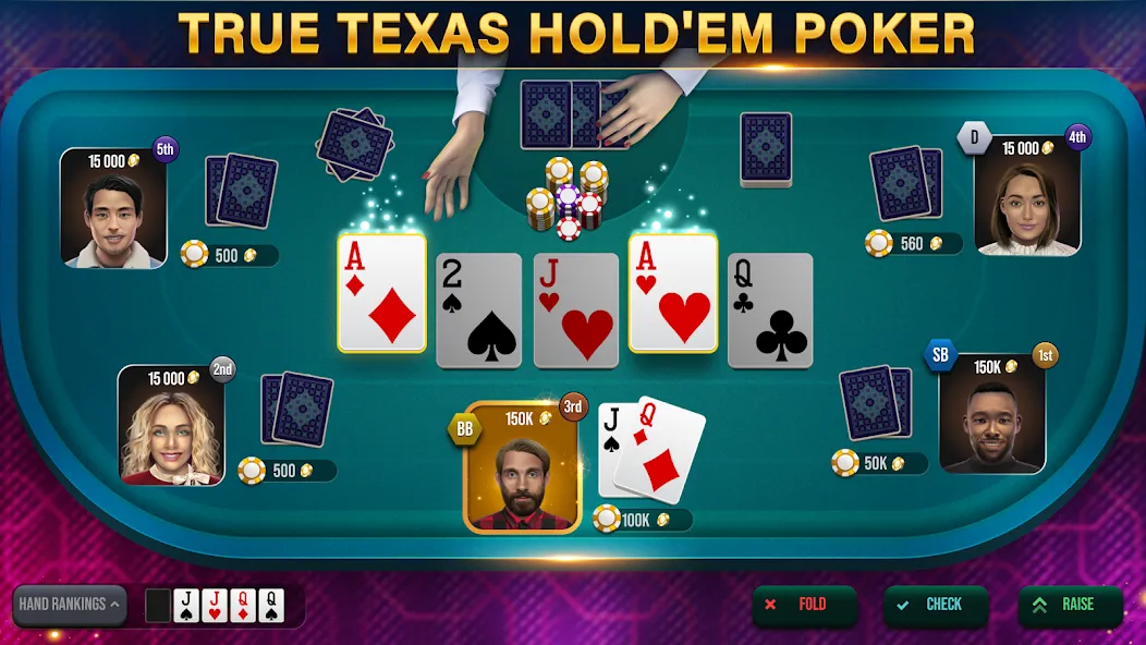 Poker Tour: Texas Holdem World (Покер Тур)  [МОД Бесконечные деньги] Screenshot 1