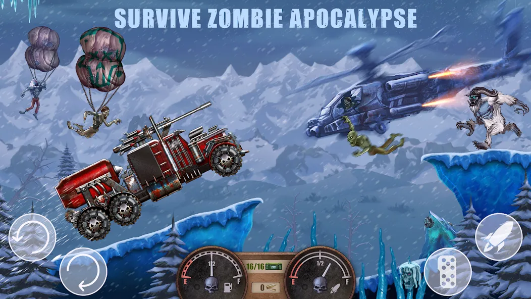 Zombie Hill Racing: Earn Climb (Зомби Хилл Рейсинг)  [МОД Unlocked] Screenshot 2