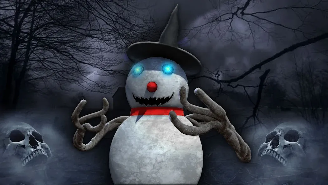 Evil Scary Snowman  Games 3d (Ивил Скари Сноумэн Геймс 3д)  [МОД Menu] Screenshot 1