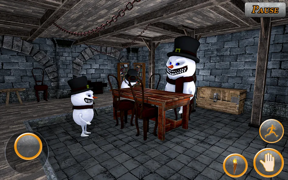 Evil Scary Snowman  Games 3d (Ивил Скари Сноумэн Геймс 3д)  [МОД Menu] Screenshot 4