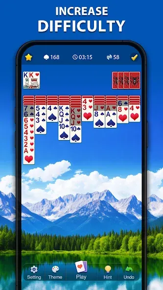 Spider Solitaire Classic  [МОД Меню] Screenshot 3