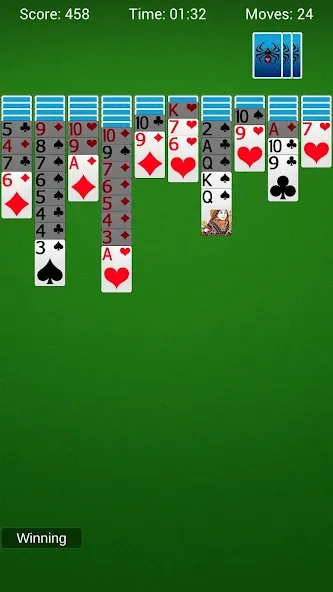 Spider Solitaire - Card Games  [МОД Бесконечные монеты] Screenshot 3