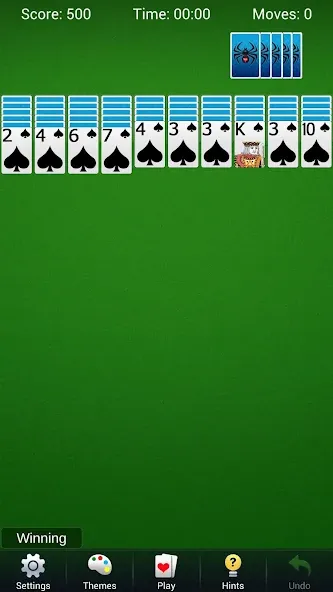 Spider Solitaire - Card Games  [МОД Бесконечные монеты] Screenshot 4