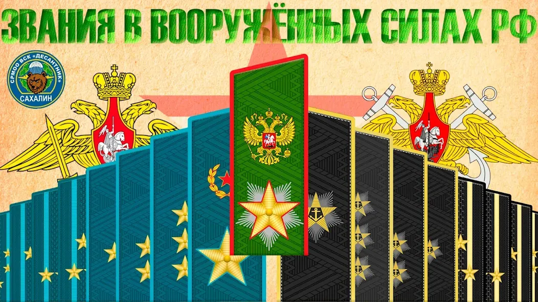 Звания ВС РФ  [МОД Unlimited Money] Screenshot 1