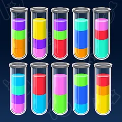 Взлом SortPuz 3D: Water Color Sort (СортПаз 3Д)  [МОД Unlocked] - стабильная версия apk на Андроид