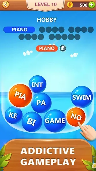 Word Bubble Puzzle - Word Game  [МОД Много монет] Screenshot 2